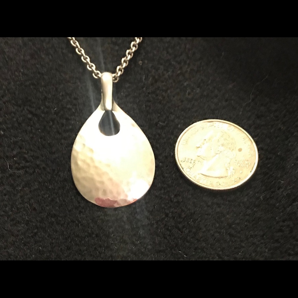 James Avery Hammered Teardrop Pendant